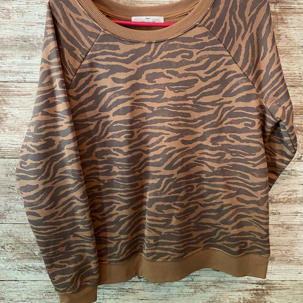 Tiger print sweatshirt